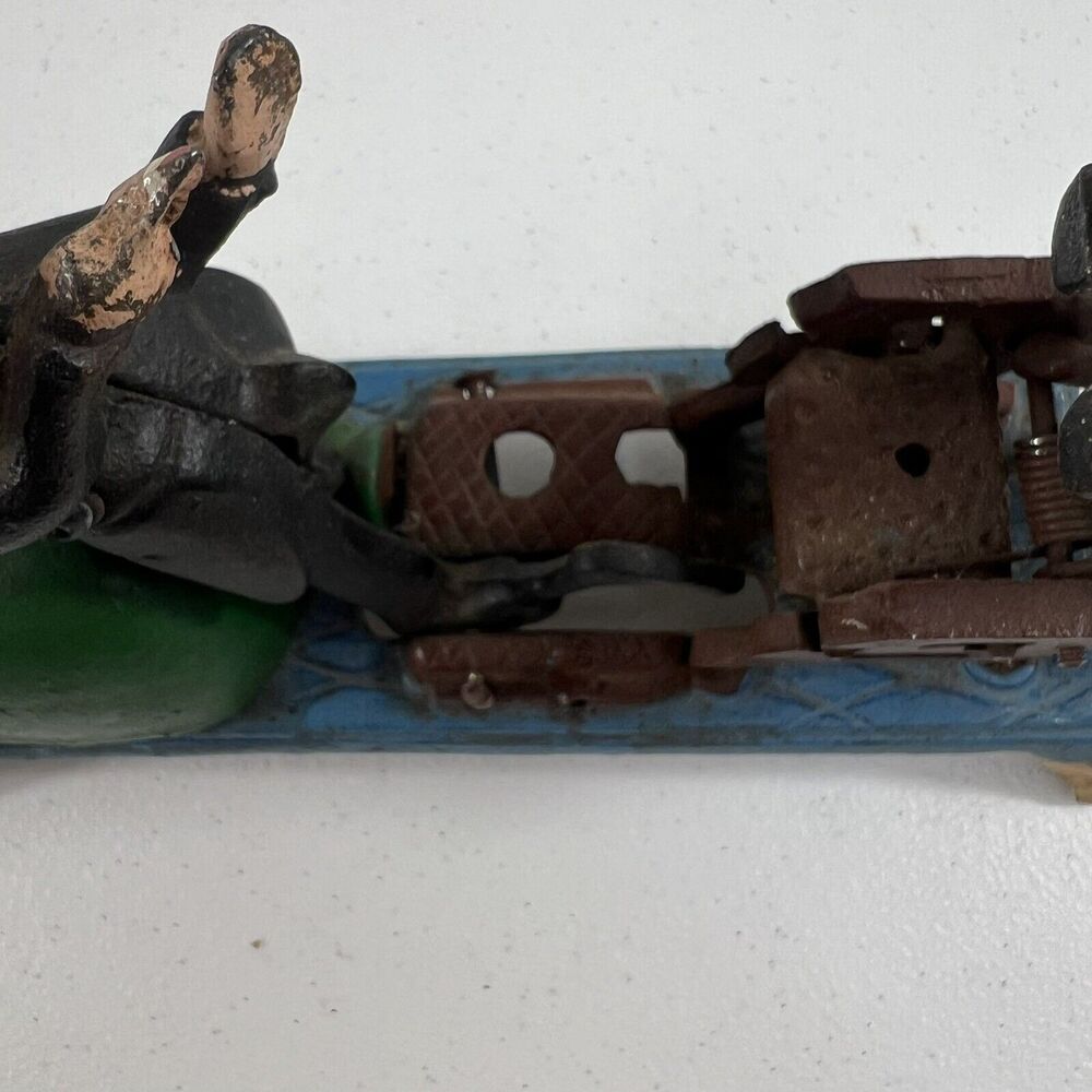 Vintage Cast Iron The Dentist Chair Pulling Teeth Mechanical Bank - Picture 9 of 12